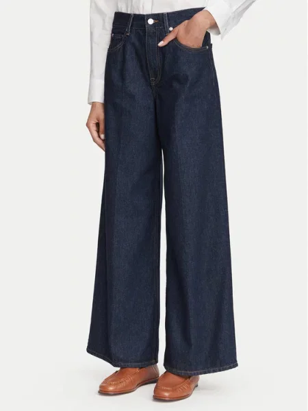 Tommy Hilfiger Blugi Indie Bleumarin Wide Leg