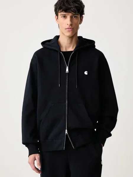 Carhartt WIP Hooded Mack Jacket μπλούζα με κουκούλα και ανδρική μπλε