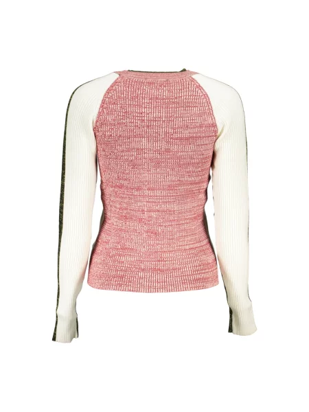 Dzianinowy sweter Desigual elegancki biały
