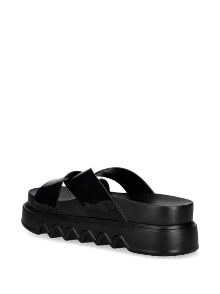 Papuci Melissa cu platformă negru