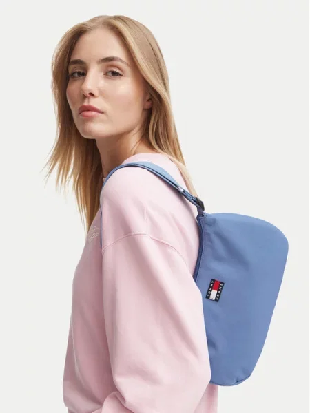 Tommy Jeans Torba za na rame ESS DAILY mornarsko / nebesko / trešnja crvena / bijela plava