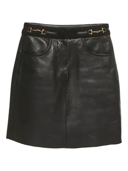 Spódnica skórzana Maje czarna