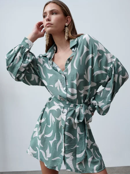 St MRLO Dolga srajca Bligh smaragd bela