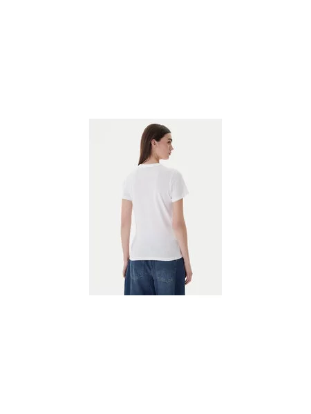 HUGO Majica Classic Slim Fit bela
