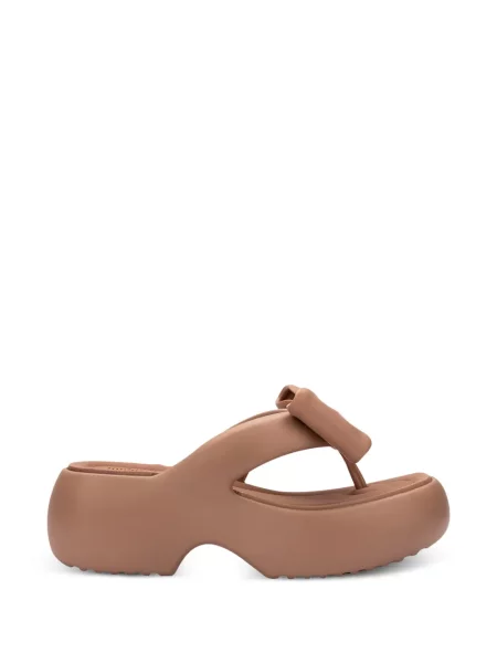 Șlapi Melissa cu funde cu platformă