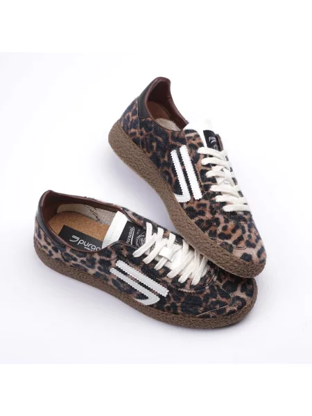 Sneakersy Puraai brązowe