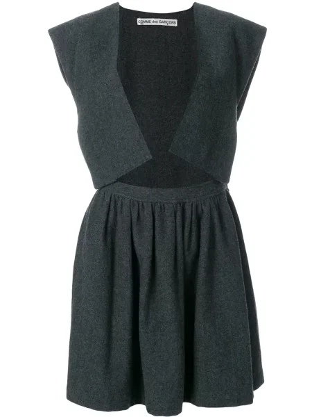 Oblekové šaty Comme Des Garçons Pre-owned šedé
