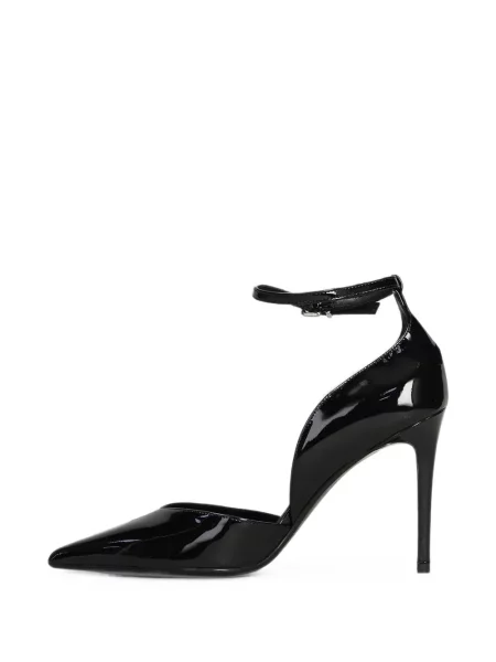 Pantofi cu toc Chantal cu bretele negru