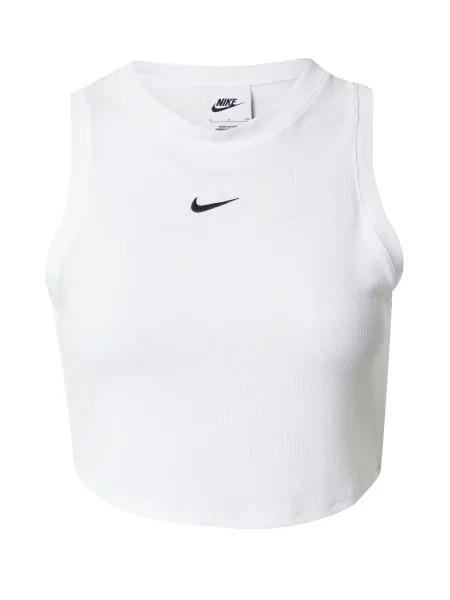 Nike Sportswear Top ESSENTIAL negru alb