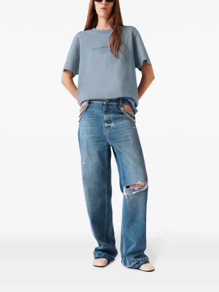 Tricou Stella Mccartney cu imagine albastru