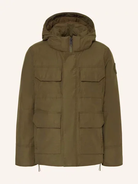 Canada Goose Péřová Bunda Maitland S Odnímatelnou Kapucí olivová