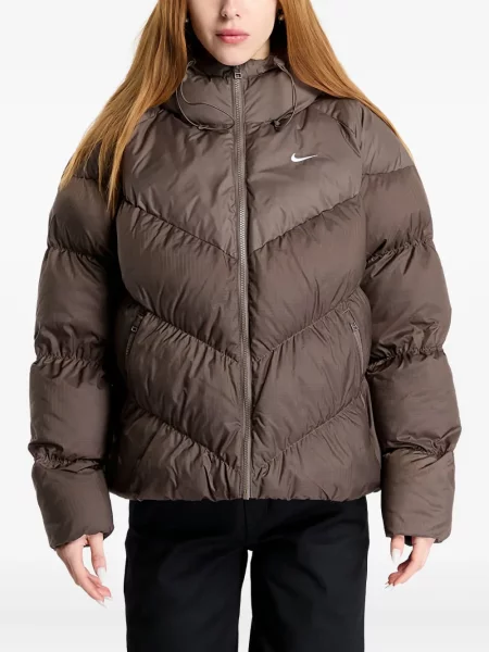 Geacă cu puf Nike cu broderie negru