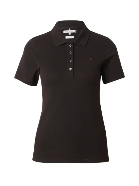 TOMMY HILFIGER Tricou albastru închis / roșu / negru alb