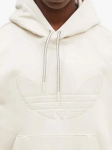 Tricou Adidas cu dungi cu broderie din velur albastru