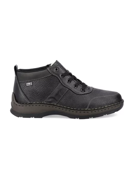 Buty do kostki Rieker skórzane czarne