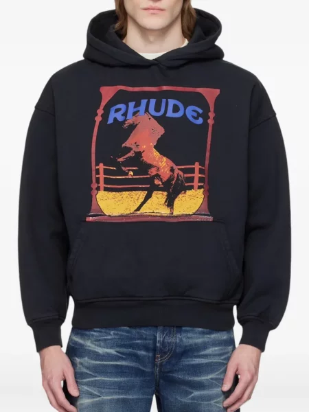 Hanorac cu glugă Rhude negru