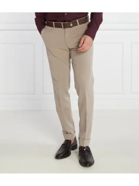 Oscar Jacobson Pantaloni denz turn up bej
