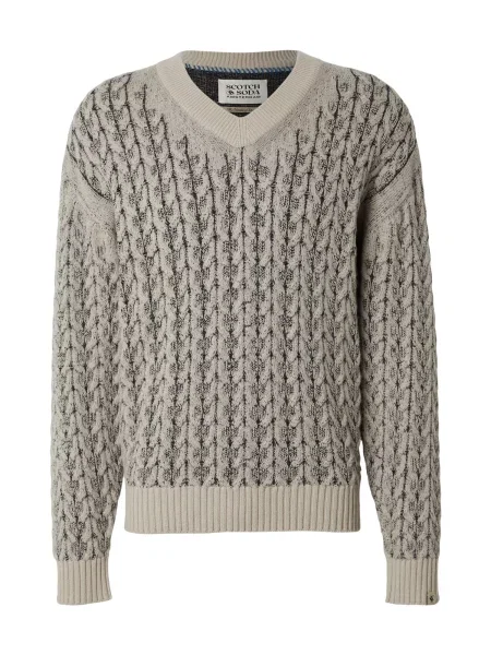 SCOTCH & SODA Pulover bej deschis negru