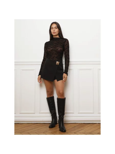 Top La Modeuse negru