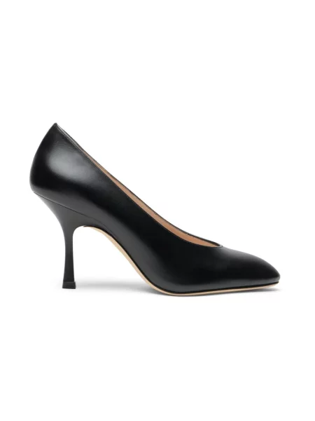 Czółenka Stuart Weitzman skórzana czarna