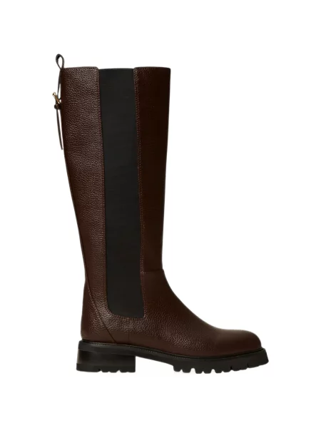 Botine Twinset din piele maro