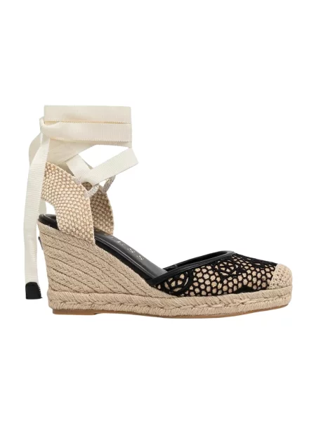 Guess espadryle na koturnie CHEYIN czarne