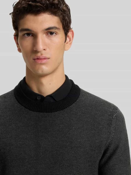 Sweter Boss Orange z kapturem czarny