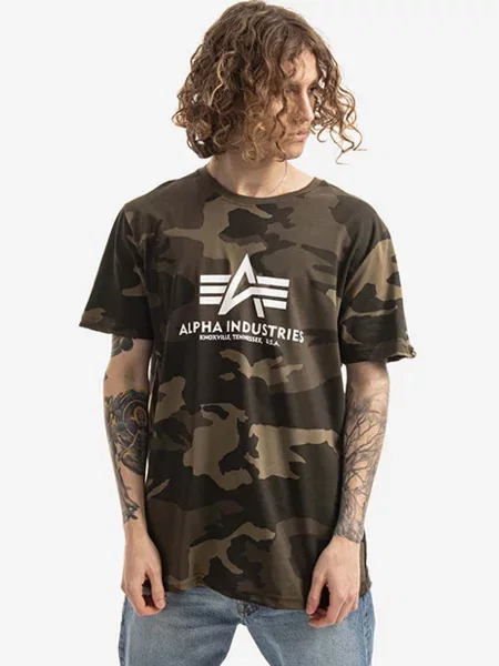 Футболка Alpha Industries зеленая