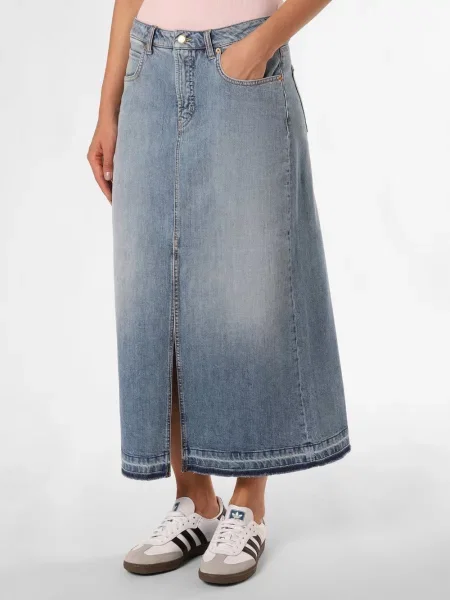 Cambio Dżinsowa spódnica Hailey Kobiety jednolity 38 niebieski
