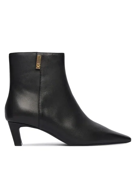 Боти Tommy Hilfiger Th Square Toe Kitten Bootie черен