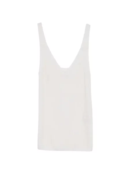 Dzianinowa podkoszulka Bompard bezszwowa biała