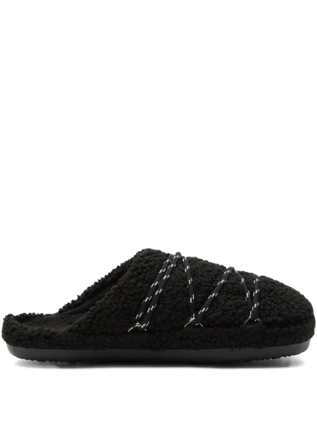 Домашни пантофи Moon Boot с връзки с дантела черно