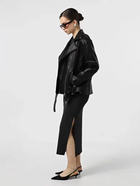 Шкіряна куртка Vero Moda чорний