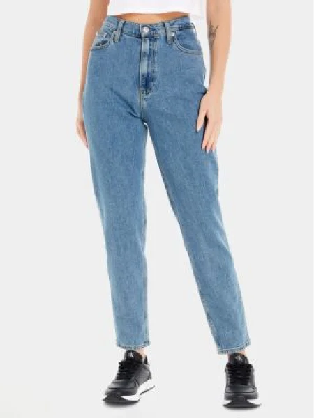 Calvin Klein Jeans Blugi Mom Fit albastru
