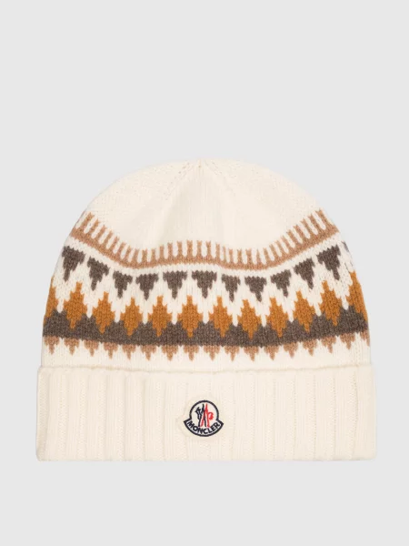 Детская шапка Moncler Enfant бежевая