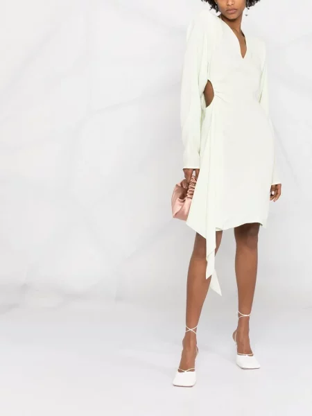 Długa sukienka maxi Off-white garniturowa biała