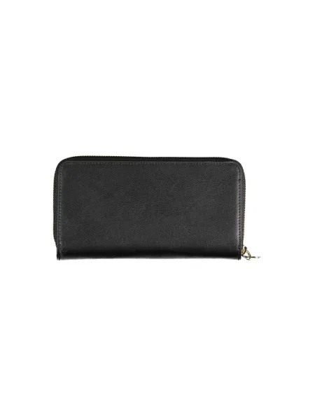 Lniany portfel Tommy Hilfiger czarny