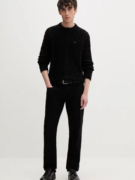 Tommy Jeans pulover pentru bărbați din negru