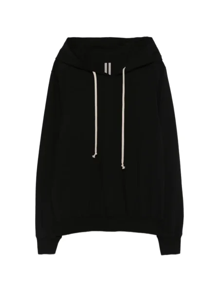 Hanorac cu glugă Rick Owens cu glugă cu imagine negru