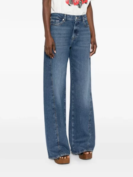 Blugi 7 For All Mankind cu tepi albastru