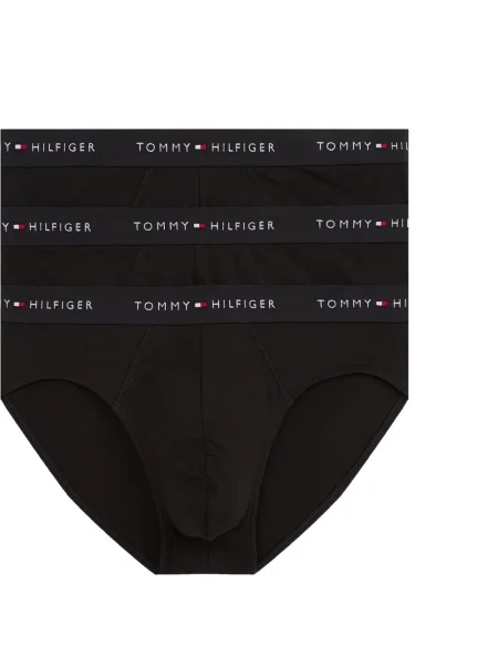 Chiloți multipac Tommy Hilfiger cu autograf negru