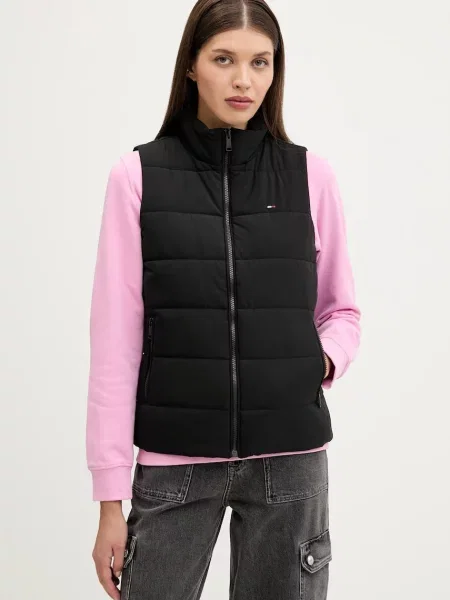 Tommy Jeans bezrękawnik przejściowy czarny