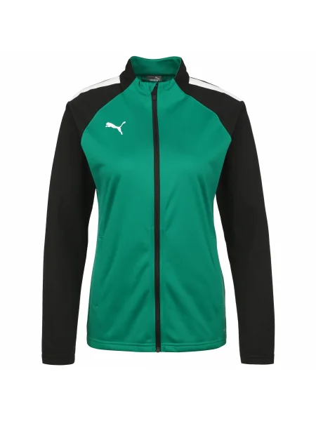 PUMA Jakna za trening Team Liga zelena / črna bela