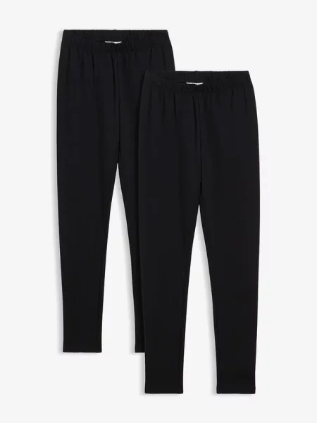 Legginsy termiczne 2 szt. czarne
