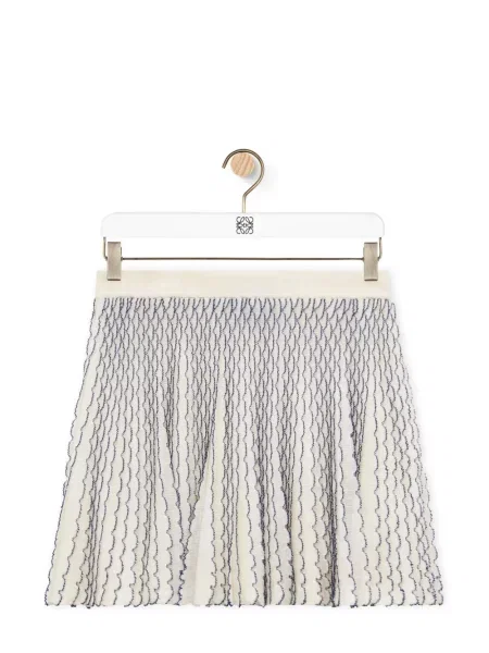 Mała mały spódnica mini Loewe biała