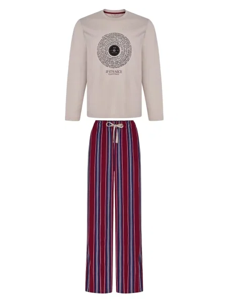 Penti Dolga pižama Pyjama-Sets mešane barve