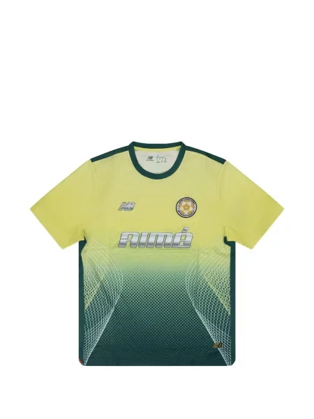 Tricou Aimé Leon Dore cu imagine cu gradient plasă galben