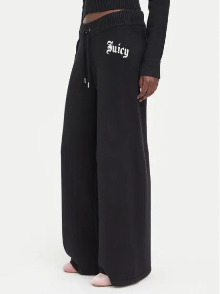 Juicy Couture Megztos kelnės juoda