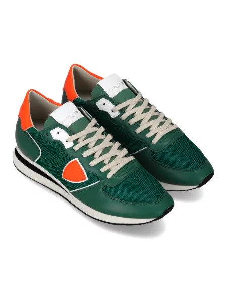 Buty do biegania Philippe Model skórzane do biegania zielone