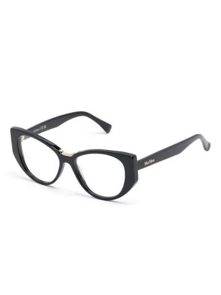 Ochelari de soare ochi de pisică Max Mara Eyewear cu autograf negru